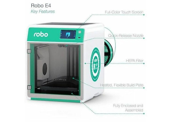 Boxlight Robo E4 Education 3D Printer (E4_3D)