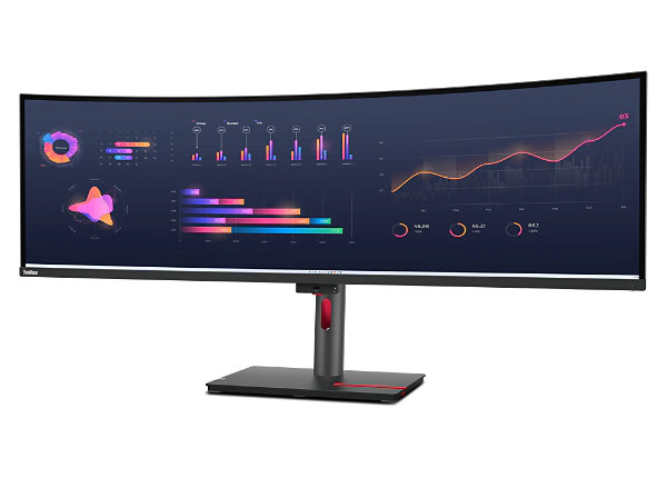 Lenovo ThinkVision P49w-30 49-Inch Dual QHD Monitor (63DBRAR1US)