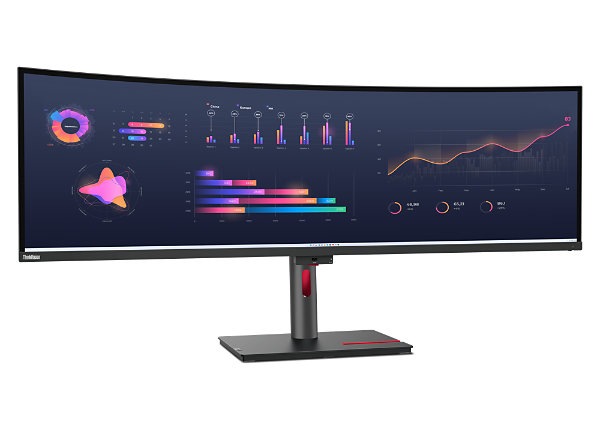 Lenovo ThinkVision P49w-30 49-Inch Dual QHD Monitor (63DBRAR1US)