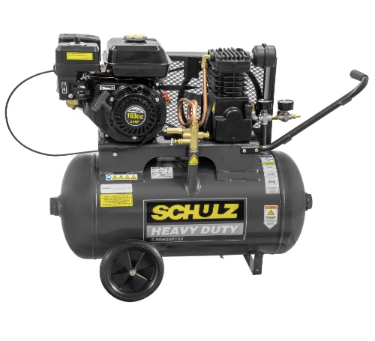 Schulz 5.5HP Gas-Powered Portable Reciprocating Air Compressor - 20 Gallon