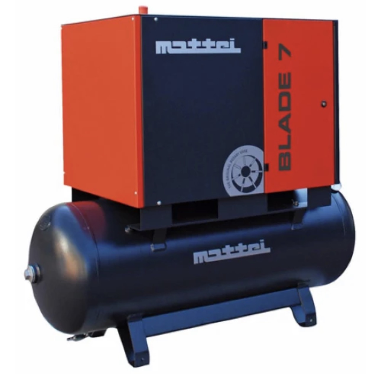 Mattei 15HP Rotary Vane Air Compressor w/ Integrated Air Dryer - 80/120 Gallon (BLADE 11 TM-SE)