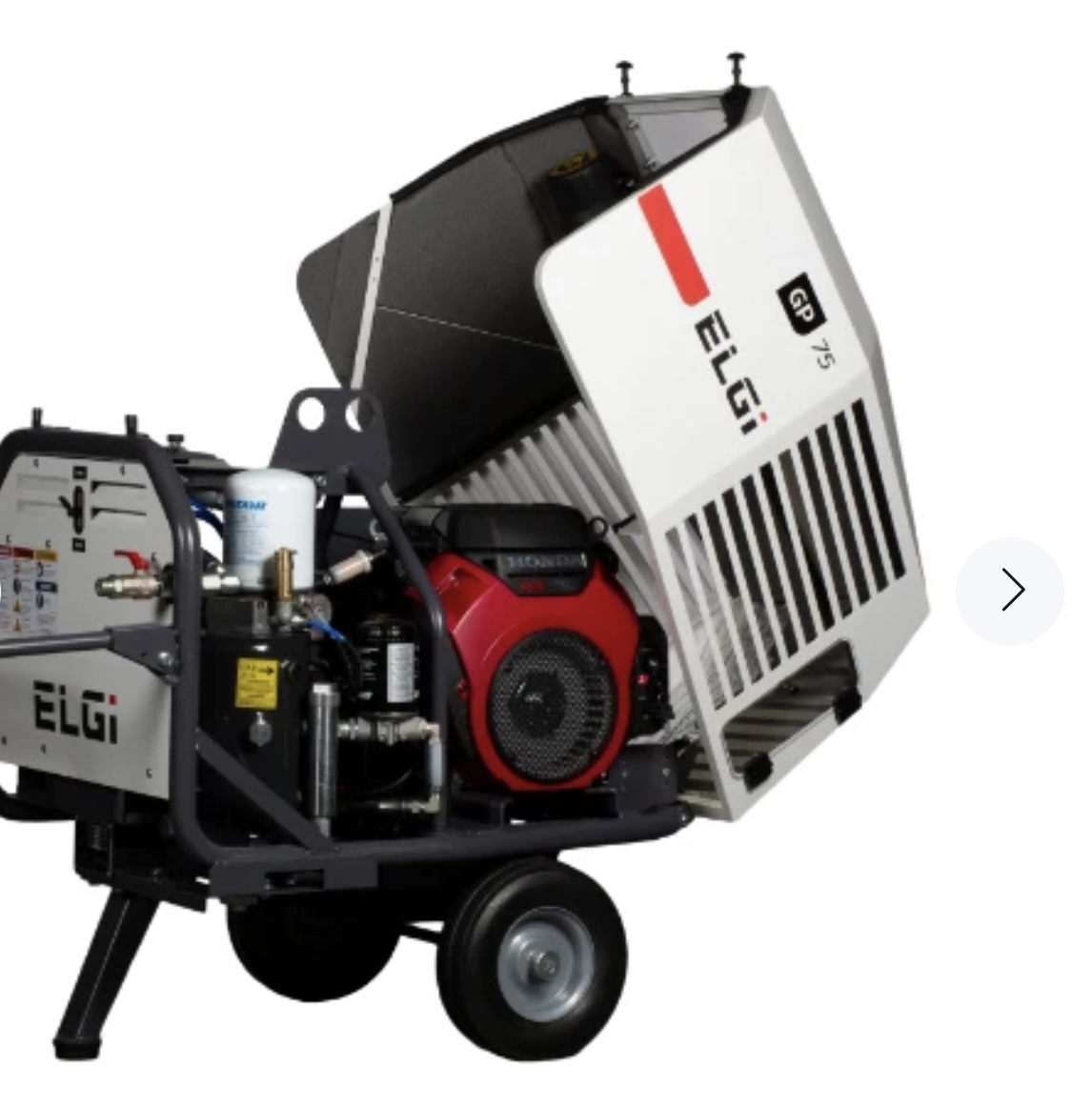 ELGi 22.5HP Portable Gas Rotary Screw Air Compressor (GP75)