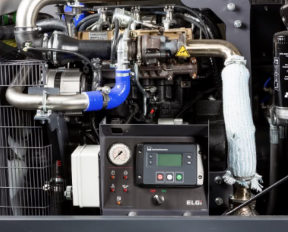 ELGi 49HP Portable Diesel Rotary Screw Air Compressor (D185T4F)