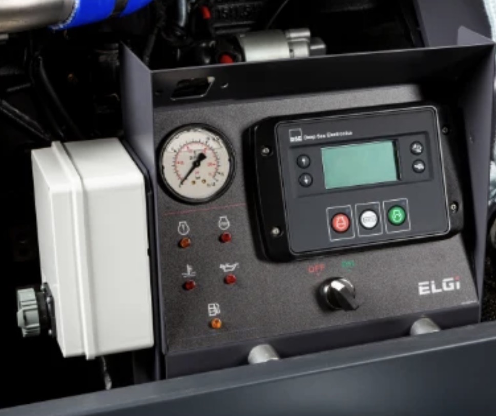 ELGi 49HP Portable Diesel Rotary Screw Air Compressor (D185T4F)